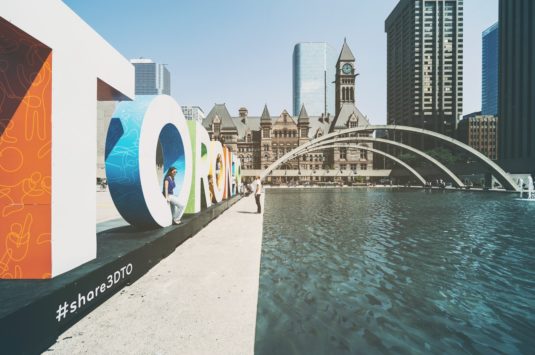 A view of Toronto near city hall representing provincial tax relief plans due to COVID-19