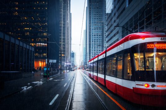 Streetcar on Toronto street